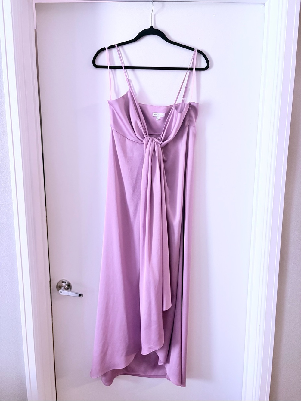 Gianni Bini Dusty Lavender Tie-Front Slip Dress